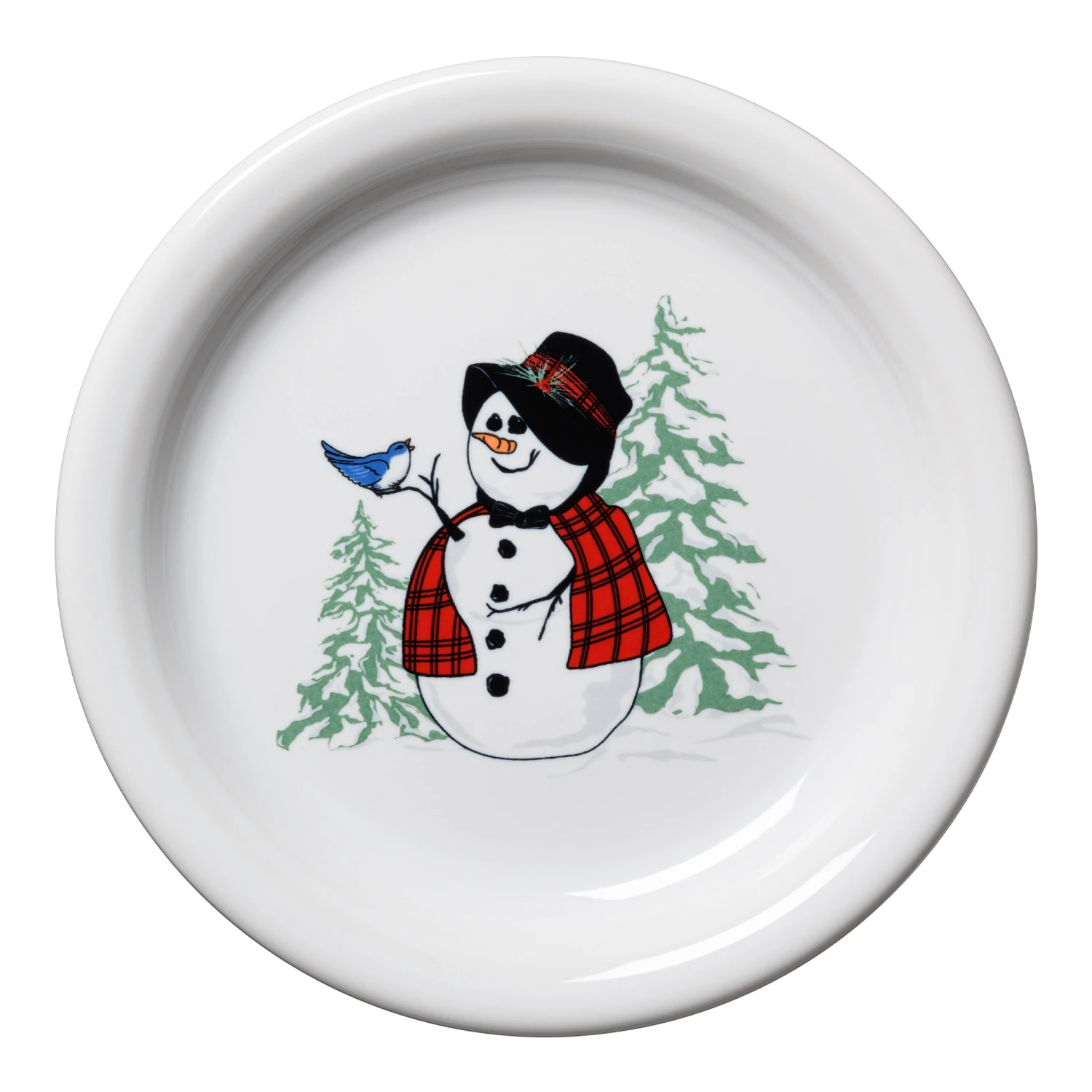 Fiesta Snowlady Appetizer Plate 3 Fiesta Snowlady Appetizer Plate
