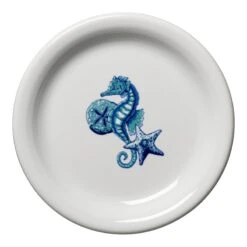 Fiesta Appetizer Plate Coastal Seahorse