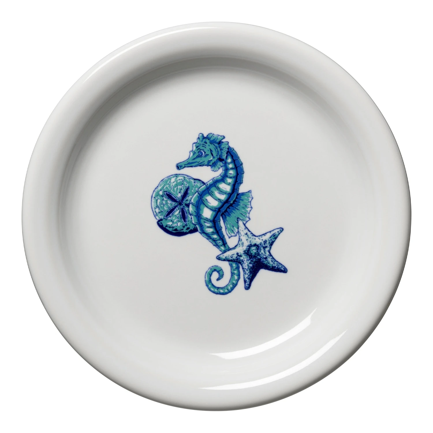 Fiesta Appetizer Plate Coastal Seahorse 3 Fiesta Appetizer Plate Coastal Seahorse