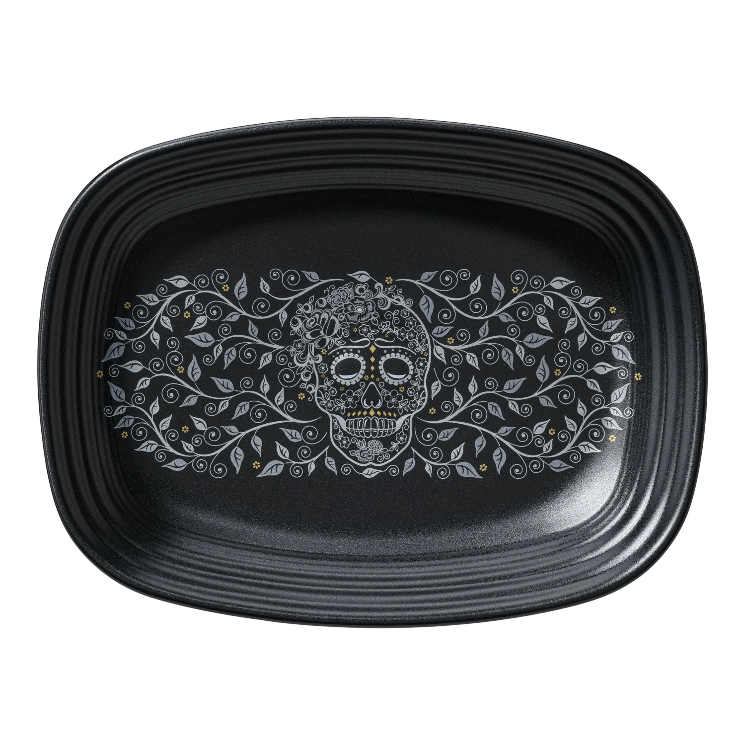 Fiesta SKULL AND VINE Rectangular Platter 3 Fiesta SKULL AND VINE Rectangular Platter