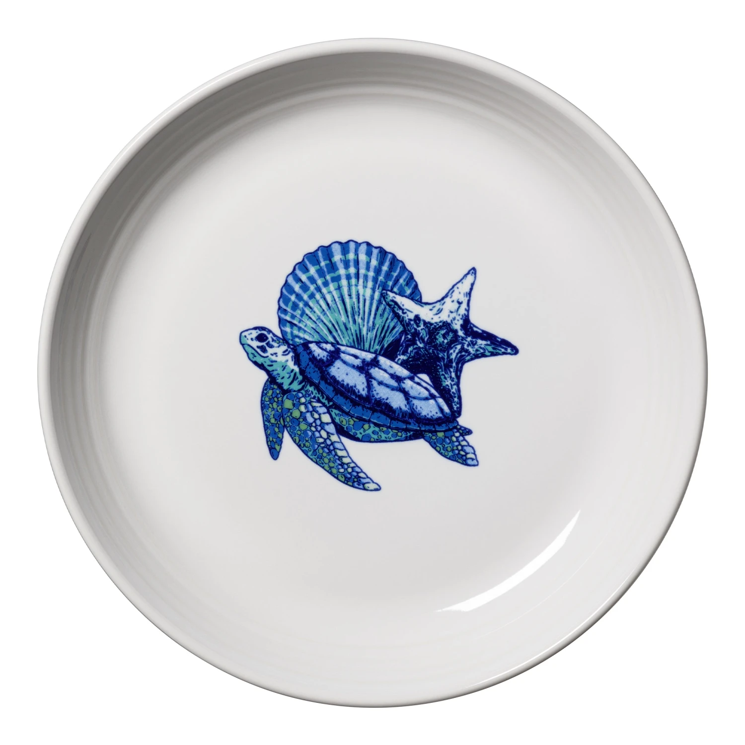 Fiesta Coastal Turtle Luncheon Bowl Plate 3 Fiesta Coastal Turtle Luncheon Bowl Plate