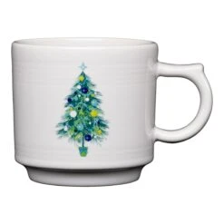 Fiesta Blue Christmas Tree Stacking Mug