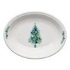 Fiesta Blue Christmas Tree On White Medium Oval Platter 1 Fiesta Blue Christmas Tree On White Medium Oval Platter -Fiesta 45742192
