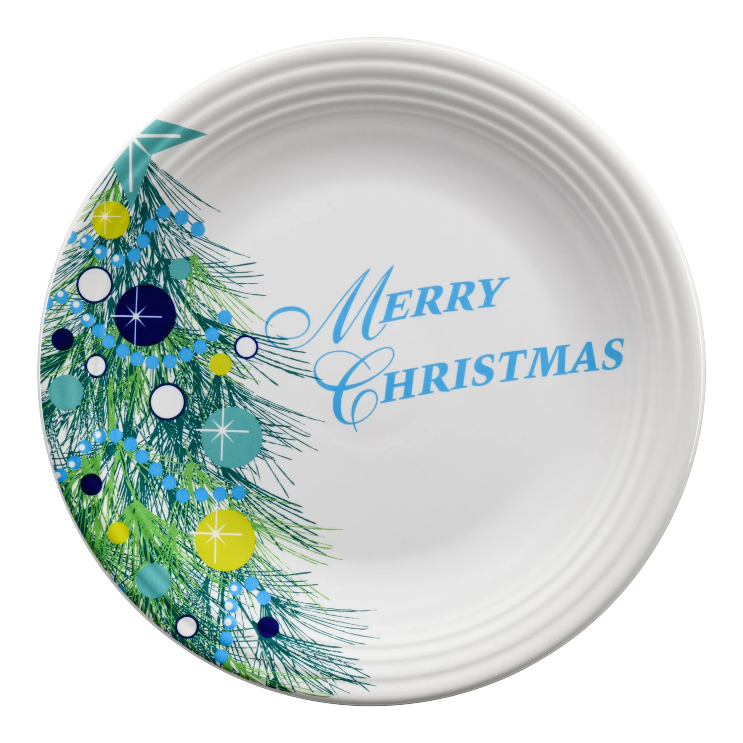 Fiesta Blue Christmas Tree Merry Christmas Plate 3 Fiesta Blue Christmas Tree Merry Christmas Plate