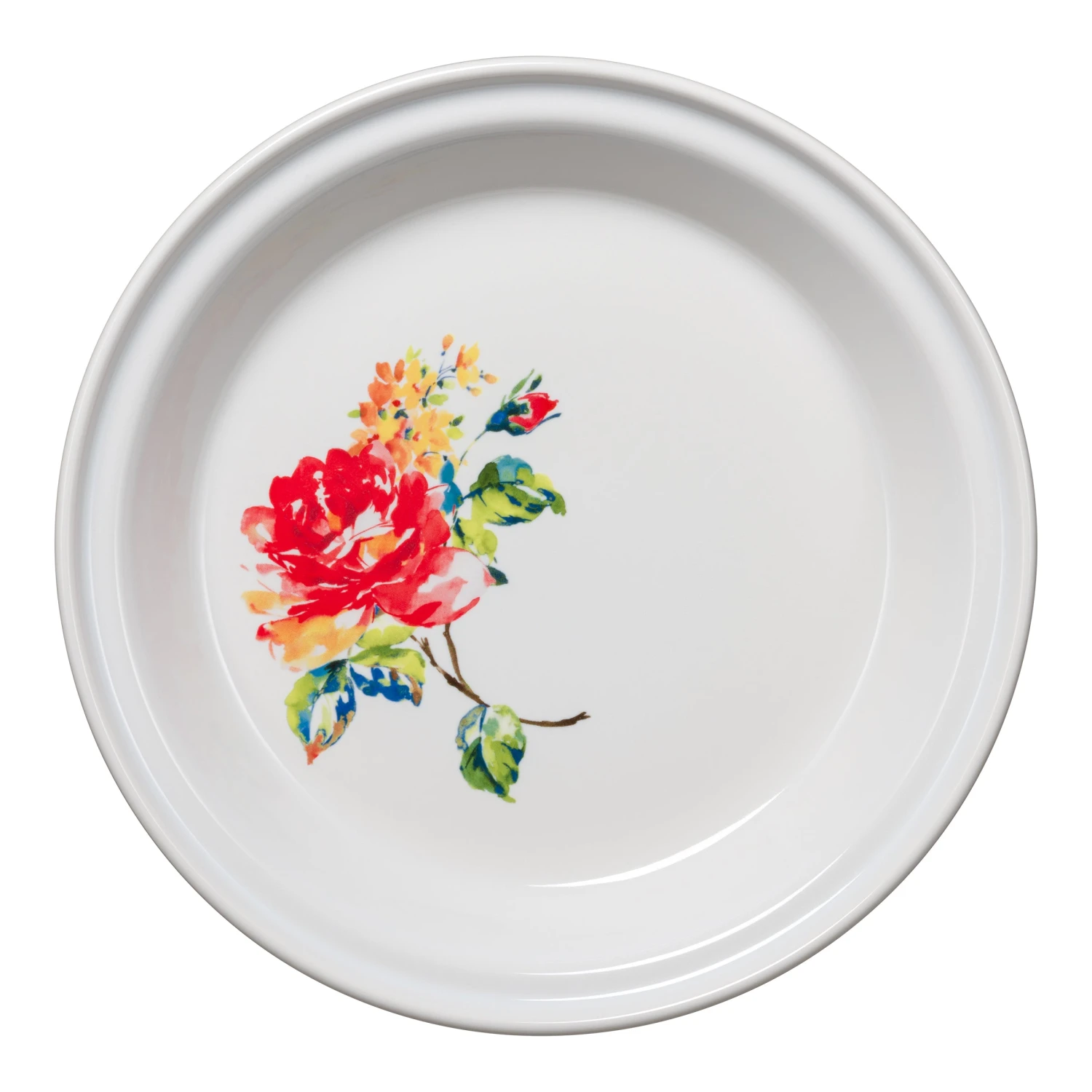 Fiesta Deep Dish Pie Baker Floral Bouquet 3 Fiesta Deep Dish Pie Baker Floral Bouquet