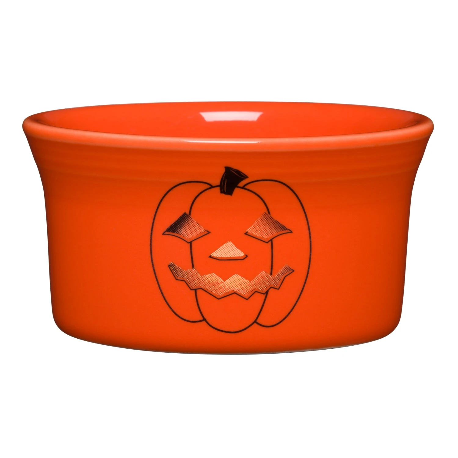 Fiesta Spooky Glowing Pumpkin Ramekin 3 Fiesta Spooky Glowing Pumpkin Ramekin
