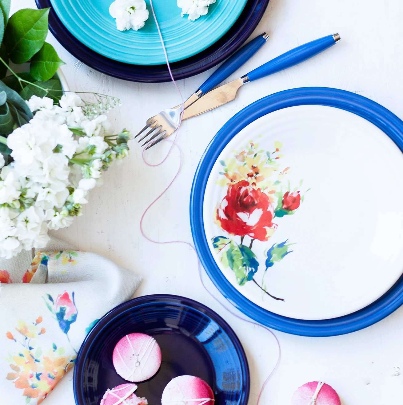 Fiesta Floral Bouquet Luncheon Plate 4 Fiesta Floral Bouquet Luncheon Plate - Image 2