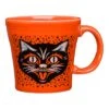 Fiesta Black Cat Tapered Mug 1 Fiesta Black Cat Tapered Mug -Fiesta Fiesta.BlackCatOnPoppy.TaperedMug
