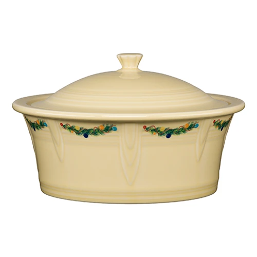 Fiesta Large Christmas Covered Casserole 3 Fiesta Large Christmas Covered Casserole