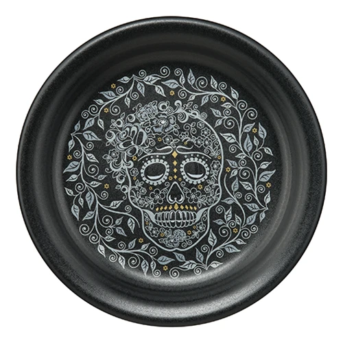 Fiesta Appetizer Plate SKULL AND VINE 3 Fiesta Appetizer Plate SKULL AND VINE