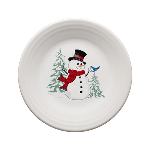 Fiesta Snowman Luncheon Plate 3 Fiesta Snowman Luncheon Plate