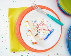 Fiesta Happy Birthday Luncheon Plate 8 Fiesta Happy Birthday Luncheon Plate -Fiesta HappyBirthday1