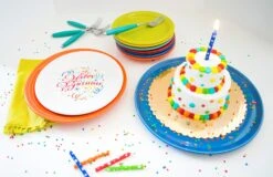 Fiesta Happy Birthday Luncheon Plate 7 Fiesta Happy Birthday Luncheon Plate -Fiesta HappyBirthday3