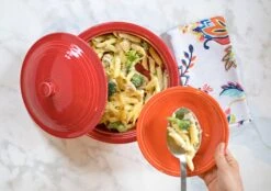 Fiesta Small Covered Casserole/Tortilla Warmer -Fiesta Scarlet Tortilla Warmer Pasta